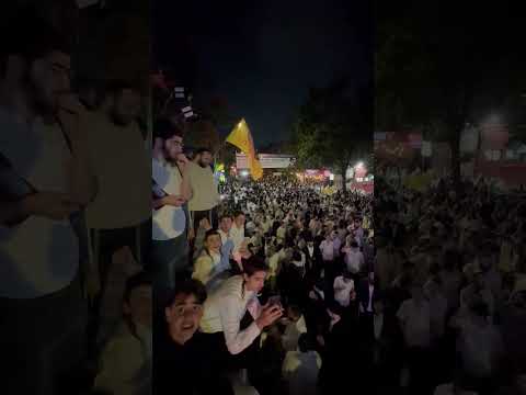 Dancing at Simchas Beis Hashoeiva on the Streets of Crown Heights Thursday Chol Hamoed Sukkot 2026