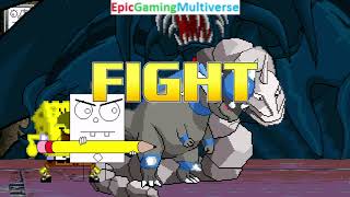 Rock Type Pokemon (Onix And Rampardos) And SpongeBob VS Anslasax In A MUGEN Match / Battle