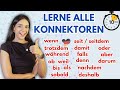 Lerne ALLE KONNEKTOREN In 10 Minuten تعل م كل أدوات الربط الألمانية في 10 دقائق