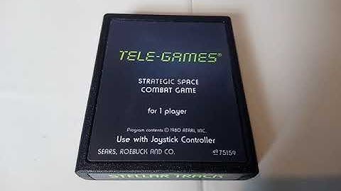 STELLAR TRACK Atari 2600 Video Computer System Game Program Cartridge NTSC Region Version 04.02.20