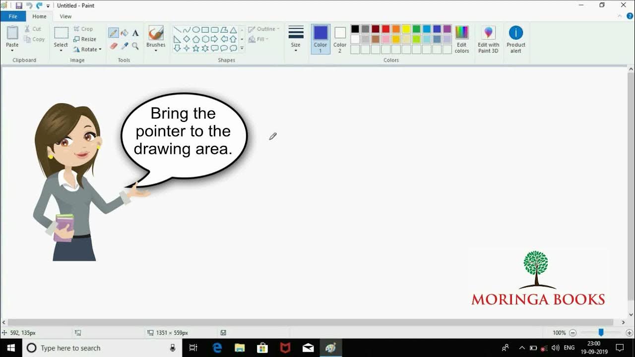 MS Paint How to use Pencil Tool in MS Paint in Windows 10 YouTube