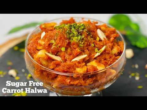Sugar Free Carrot Halwa | Dates Carrot & Coconut Halwa | Nutritious Halwa | Flavourful Food