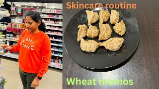 Weekend Vlog / Skin care routine / Wheat flour momos recipe in Tamil / Andipatti to America