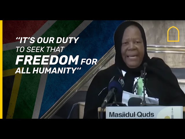 FULL SPEECH: South African minister thanks Muslims for their support and reflects on ICJ judgement class=