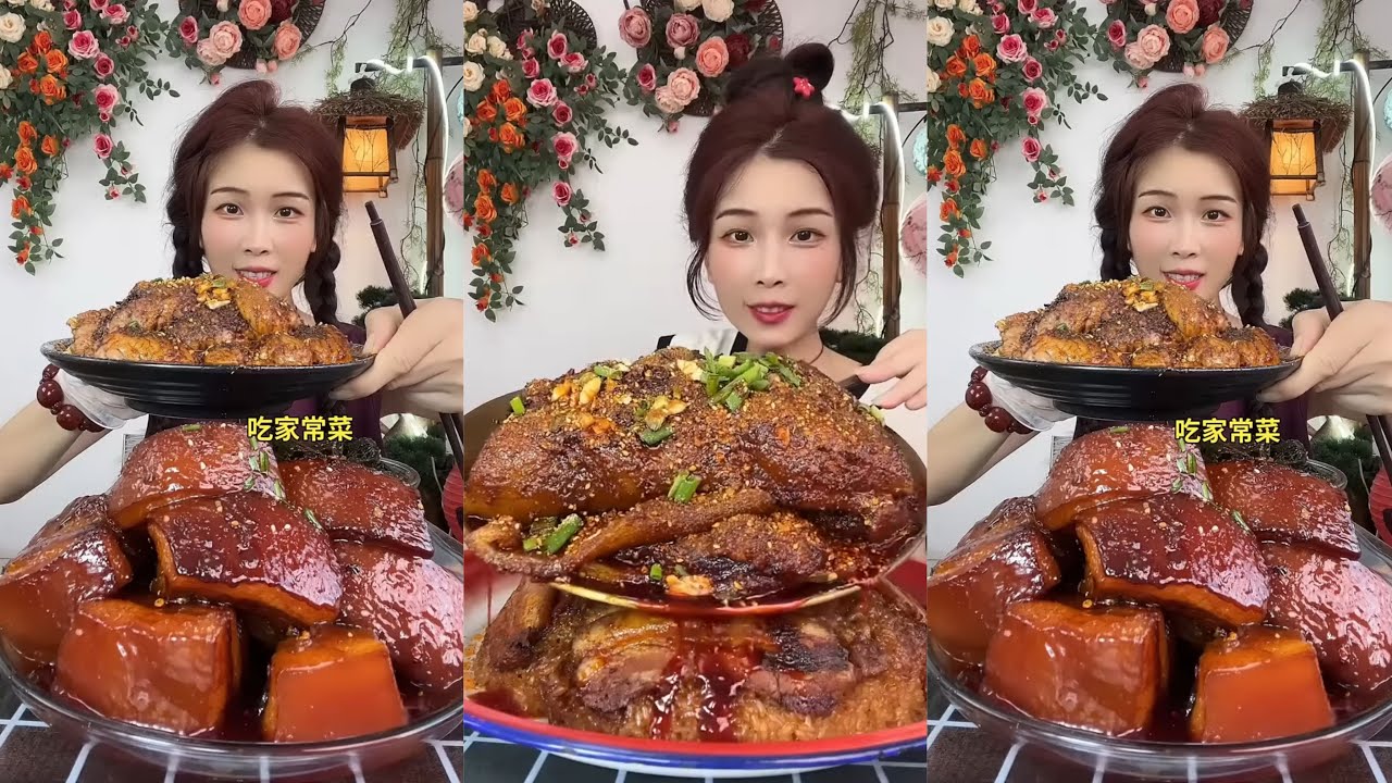 【ASMR】【MUKBANG】SPICY BRAISED PORK BELLY | EATING SHOW |CHINESE MUKBANG |食べ |吃播 LOVE ASMR•JENNIE #咀嚼音