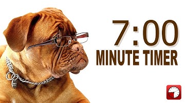 7 Minute Timer for PowerPoint and School - Alarm Sounds with Dog Bark