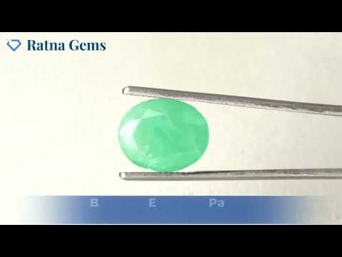 Product Video for: Brazilian Emerald 5.1 Carat (5.60 Ratti) Panna Stone — Sapota