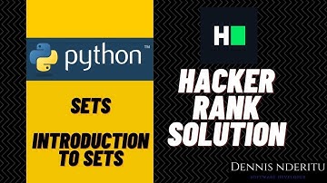 Python - Introduction to Sets