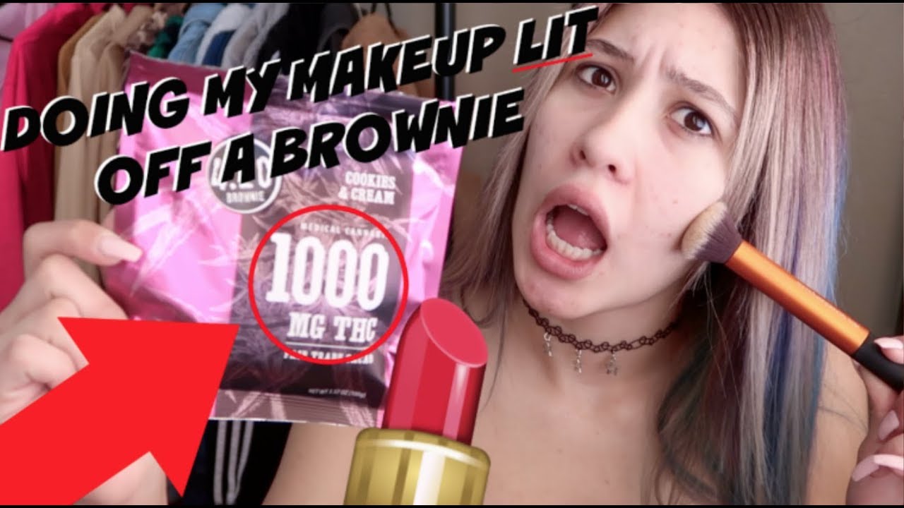 I TRIED DOING MY MAKEUP WHILE ON A 1000MG EDIBLE LIFEBEINGDEST