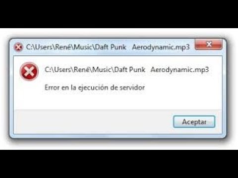 Error De Ejecución: Reproductor De Windows Media