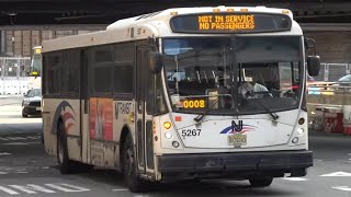NJ TRANSIT NABI BUS 5267 ENTERING THE RAMP FOR PORT AUTHORITY BUS TERMINAL