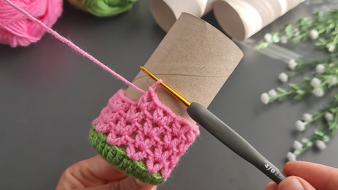 New perfect design crochet! How to make crochet decorative basket 💰 SUPER EASY CROCHET.
