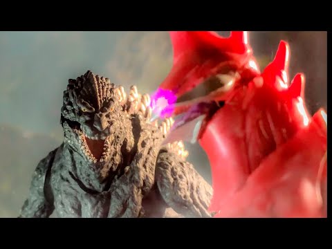 Godzilla vs Gigan rex Epic battle - Stop-Motion