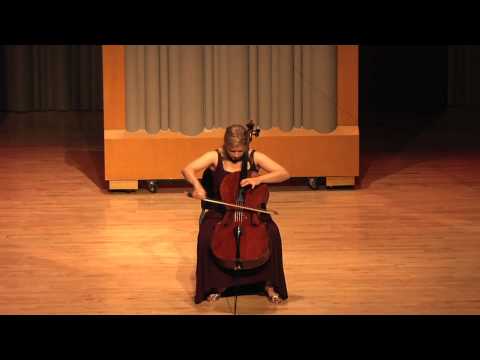 Winona Zelenka - J.S. Bach Cello Suite No. 6 Prelude.mov