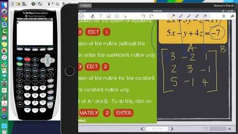 Solving 3 Variable Linear Systems Using Matrices