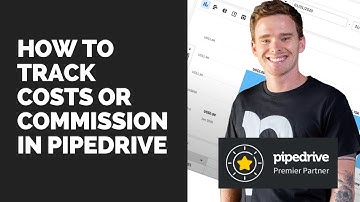 How to track costs or commission in Pipedrive