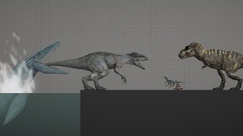 Indominus rex the last yawn melon sandbox playground short recreation 