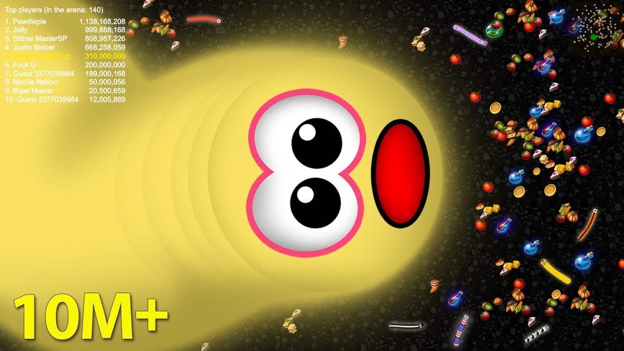 “100,000+ Size Challenge! Worms Zone Live!”