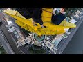 Climbing the star of moscow skyscraper 176 m  577 ft