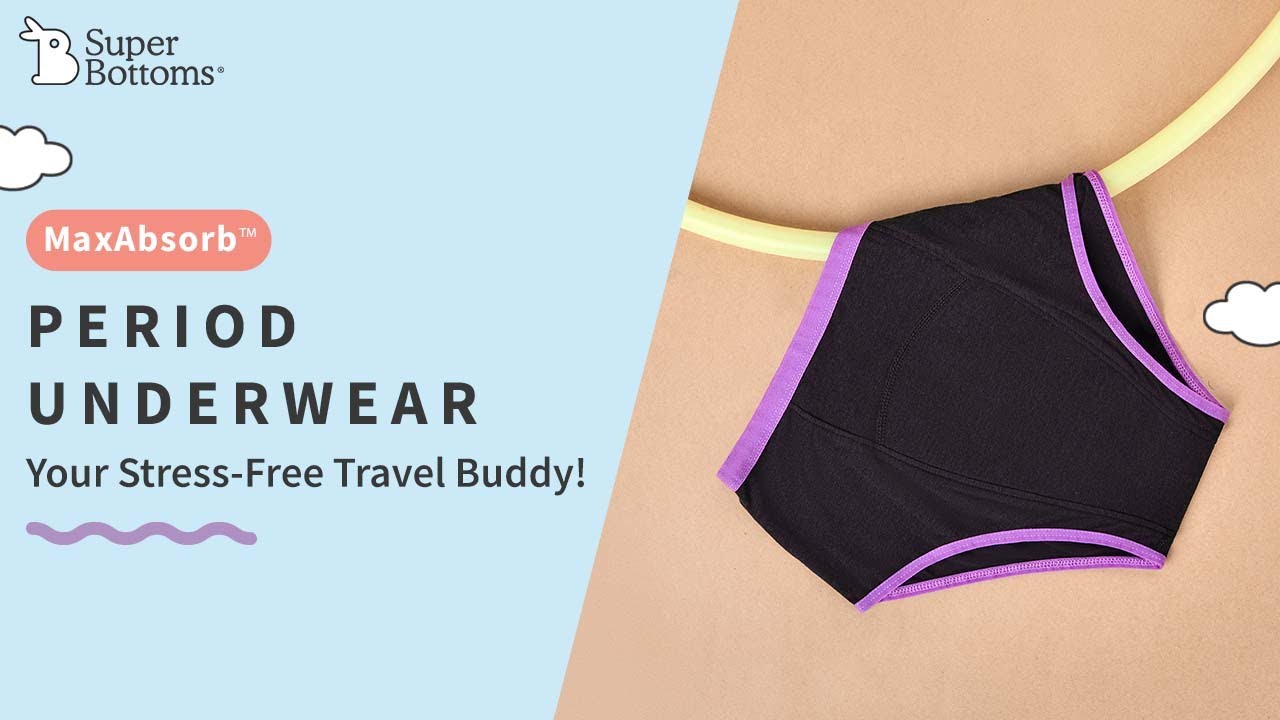 Travelling with comfortable MaxAbsorb Period Underwear