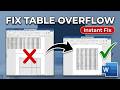 How to Fix Table Outside Margins in Word (2026) — Quick Fix