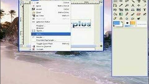 How To Make Awesome Glossy Text In Gimp