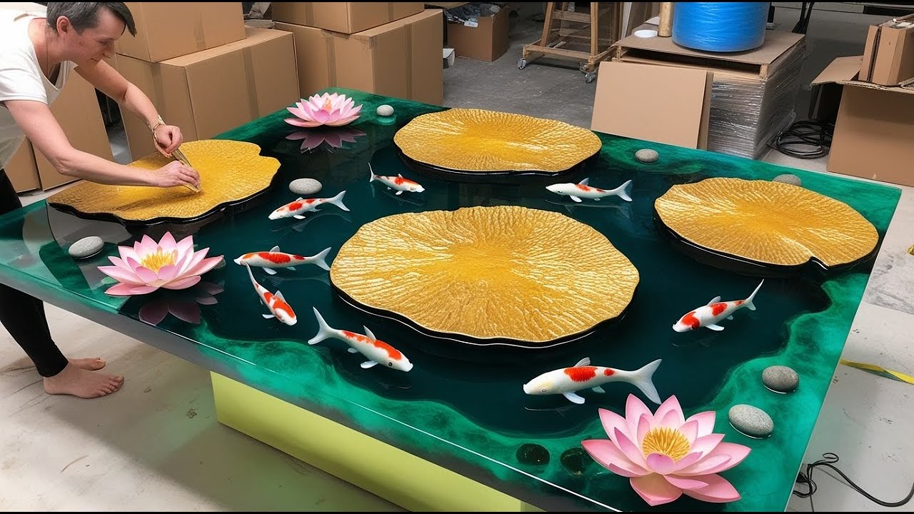 Unbelievable, You Have To See: Amazing Work Combined From Fine Wood And Epoxy Glue