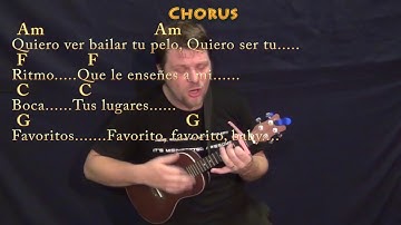 Despacito (Luis Fonsi/Justin Bieber) Ukulele Cover Lesson with Chords/Lyrics - Capo 2nd