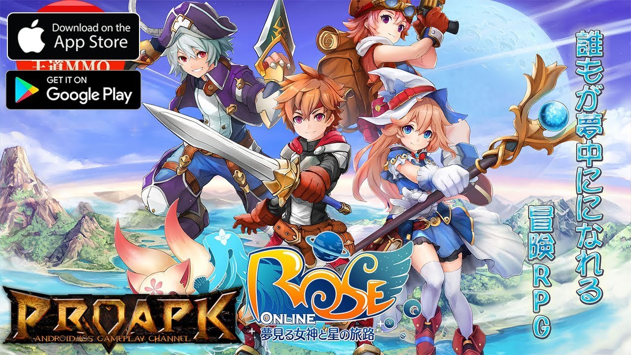 sword and fairy 3d Update ROSE Online Mobile Gameplay Android / iOS (Open World MMORPG) (JP)