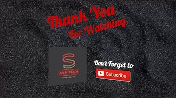 Youtube Video Outro Sample part 1 for SSK Techno