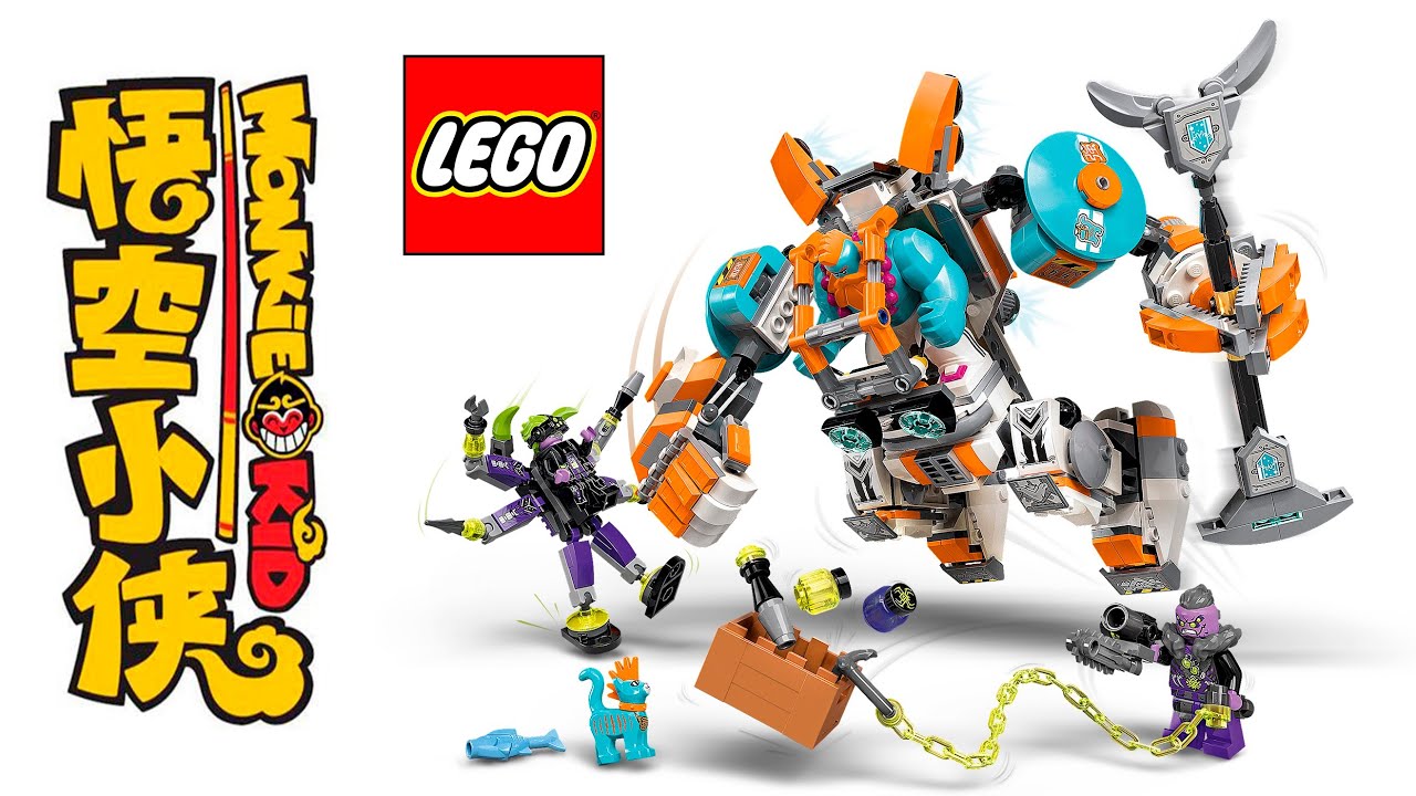 Lego Monkie Kid  80025  Sandy's Power Loader Mech  💥  Speed Build Review