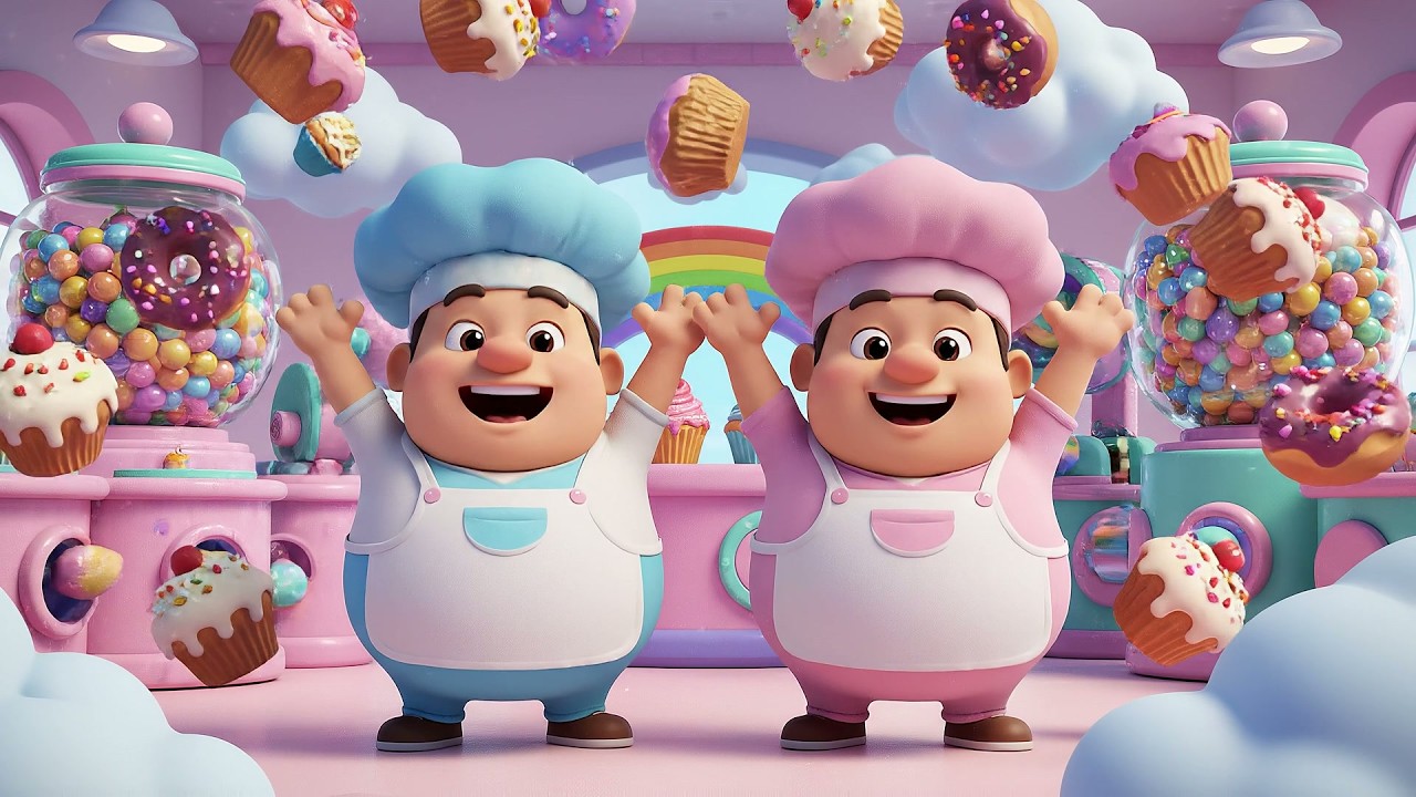 La Fábrica Mágica Voladora de Palma Pastela | Canciones de Dulces y Rimas Infantiles