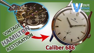 Late 1960&#39;s Hamilton Thinline Vintage Watch Restoration - Swiss Made Caliber 686