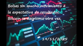 Stock markets are quiet as investors await the results. Bitcoin is plummeting again.