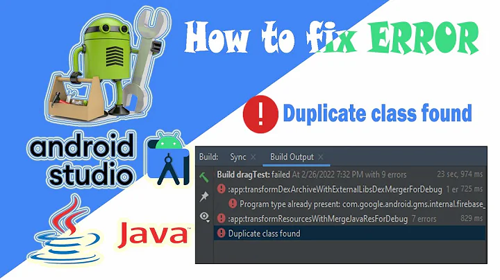 How to fixe ERROR ❗Duplicate class found, in your project Android studio with java coding