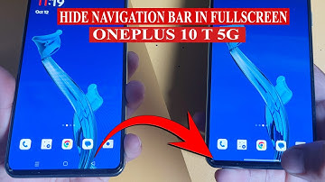 How to hide navigation gestures on OnePlus