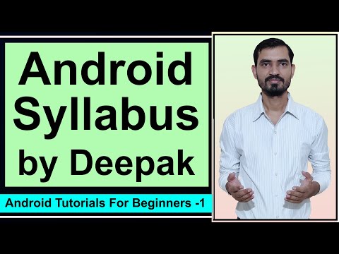 Android Course Syllabus || Android App Development Course for Beginners by Deepak #1