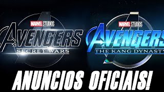 TODOS ANÚNCIOS MARVEL FASE 4, 5 E 6 +  KANG DYNASTY + SECRET WARS + PAINEL COMPELETO