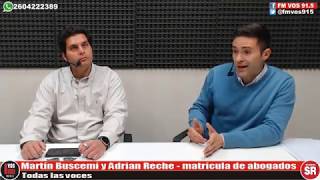 Martín Buscemi y Adrian Reche - matricula de abogados