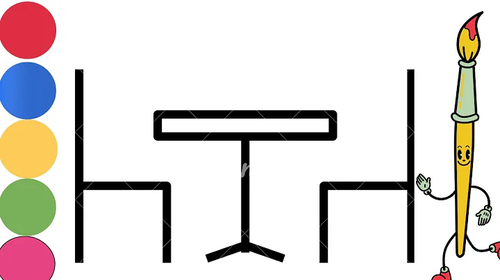 How to draw dining table | How to color table| easy drawing tutorial |Kids tutorial for making chair