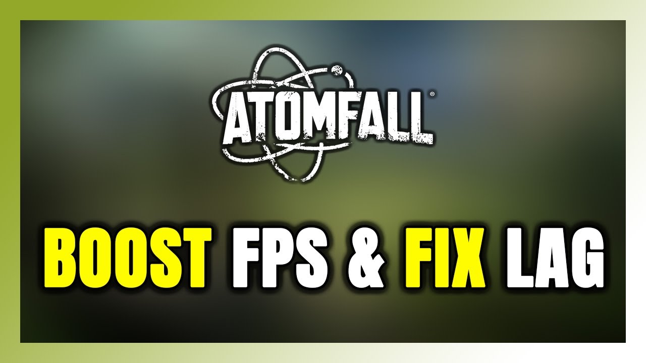 How to BOOST FPS and FIX LAG in Atomfall! Optimization Guide