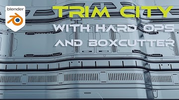 Trim sheet modelling in Blender 2.92 with Hard OPS and Boxcutter