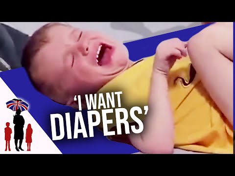 Dylan LOVES diapers and refuses underwear or potty | Supernanny