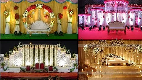 Indian Wedding reception stage decoration, wedding stage ideas, reception stage decoration 2019