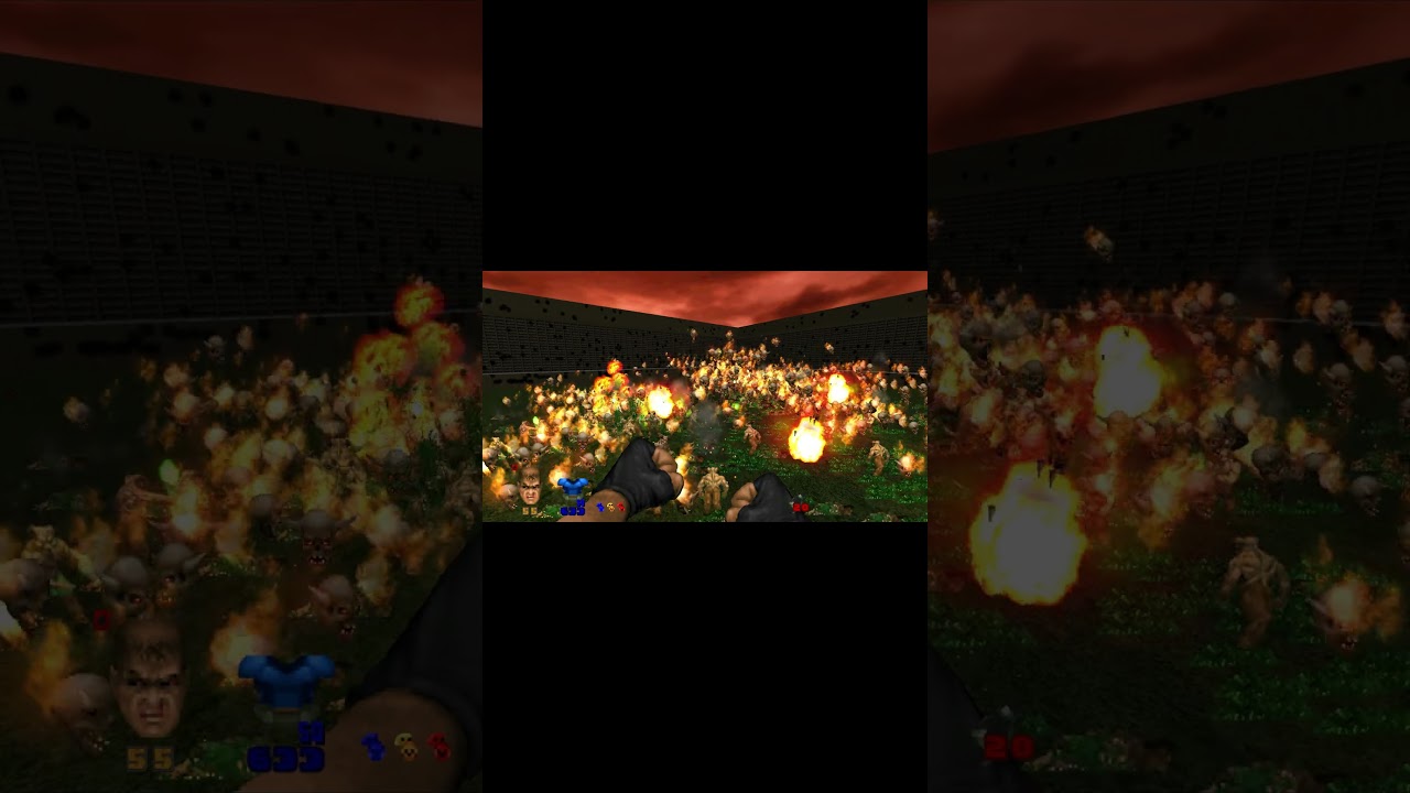 450 Hell Knight vs 500 Lost Soul + 5000 Lost Soul Monster Fight Brutal Doom