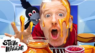 magic finger family food swap story for kids with steve and maggie naughty maggie magic for kids