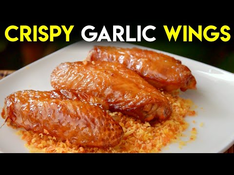 Cantonese crispy garlic chicken wings, from the video
