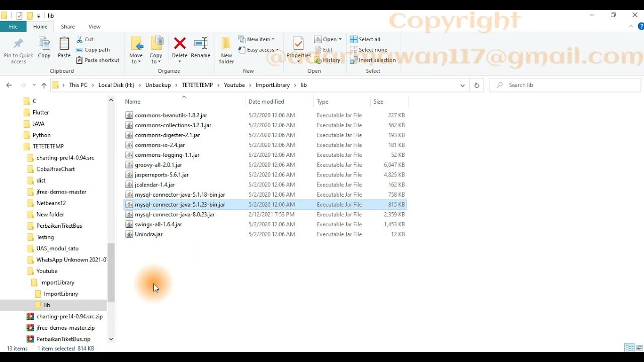 Cara Import Library Untuk Mysql di JAVA Netbeans - YouTube