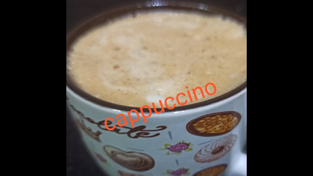 Cappuccino coffee recipe at home hot coffee recipe YouTube