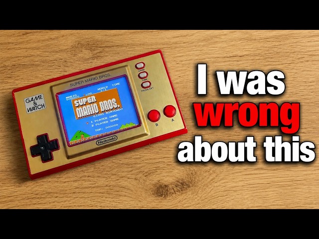 I was wrong about the Super Mario Bros. Game & Watch - YouTube